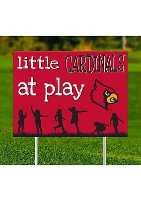 Louisville Cardinals Little Fans at Play Yard Sign - Red