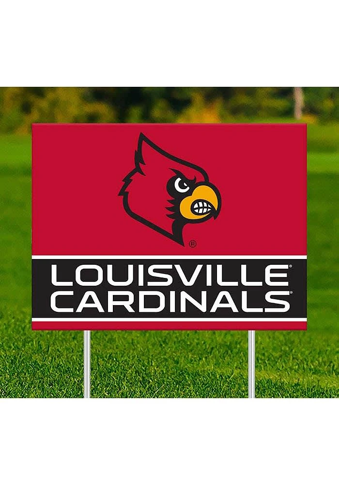 Louisville Cardinals Team Yard Sign - Red