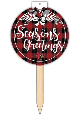 Louisville Cardinals Seasons Greetings Sign - Red