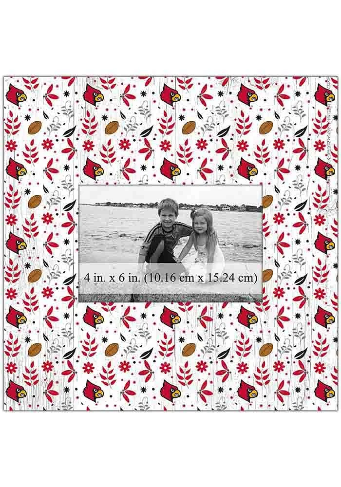 Louisville Cardinals Floral Pattern Picture Frame - Red