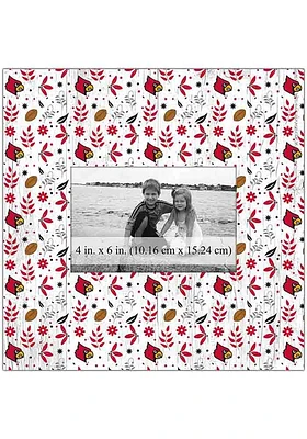 Louisville Cardinals Floral Pattern Picture Frame - Red