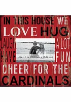 Louisville Cardinals In This House 10x10 Picture Frame - Red