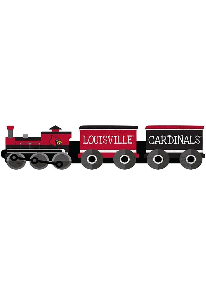 Louisville Cardinals Train Cutout Sign - Red