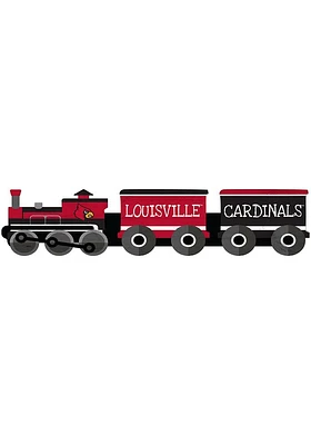 Louisville Cardinals Train Cutout Sign - Red