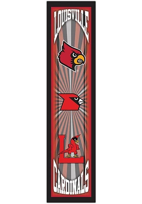 Louisville Cardinals Throwback Sign - Red