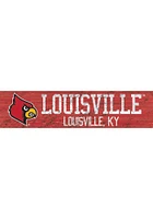 Louisville Cardinals 6x24 Sign - Red