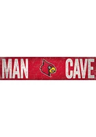Louisville Cardinals Man Cave 6x24 Sign - Red