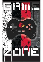 Louisville Cardinals Grunge Game Zone Sign - Red