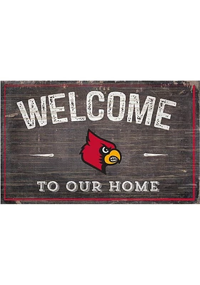 Louisville Cardinals Welcome to our Home Sign - Red
