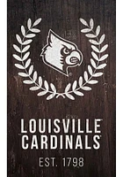 Louisville Cardinals Laurel Wreath Sign - Red
