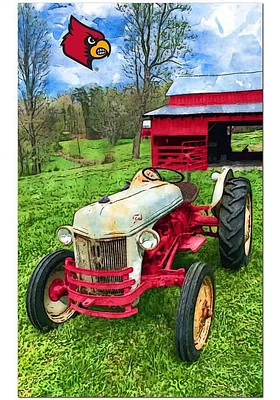 Louisville Cardinals Farmscape Sign - Red