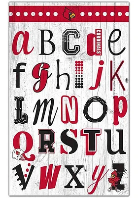 Louisville Cardinals Alphabet Sign - Red