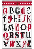 Louisville Cardinals Alphabet Sign - Red