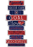 Chicago Fire Celebrations Stack 24 Inch Sign - Red