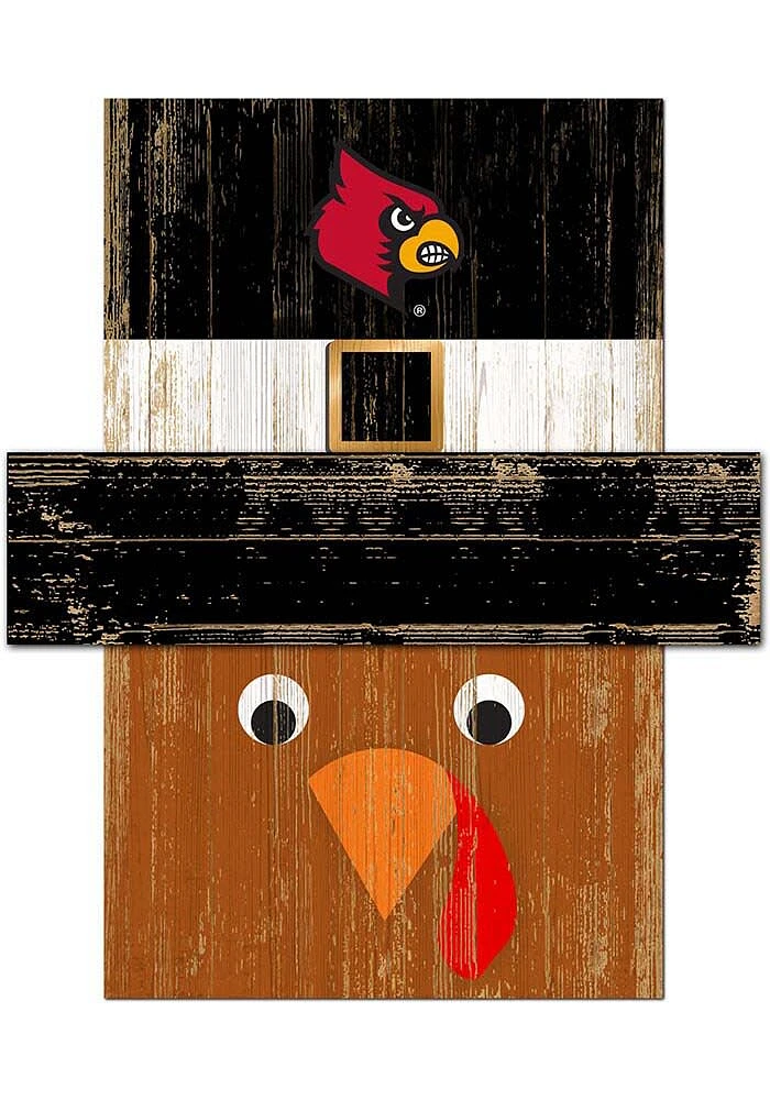 Louisville Cardinals Turkey Head Sign - Red