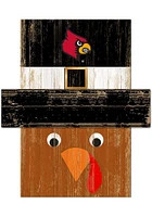 Louisville Cardinals Turkey Head Sign - Red