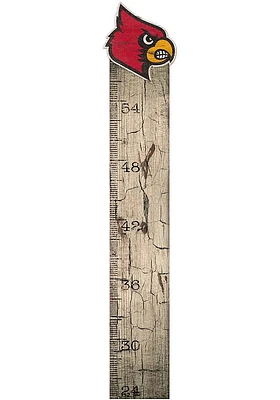 Louisville Cardinals Growth Chart Sign - Red