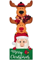 Louisville Cardinals 31 Inch Santa Stack Leaner Sign - Red
