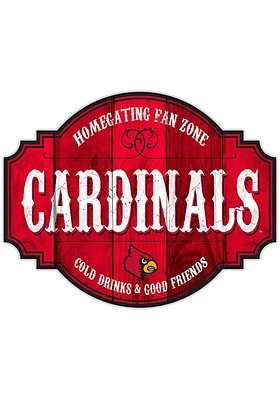 Louisville Cardinals 24 Inch Homegating Tavern Sign - Red