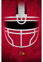 Louisville Cardinals Ghost Helmet 17x26 Sign - Red