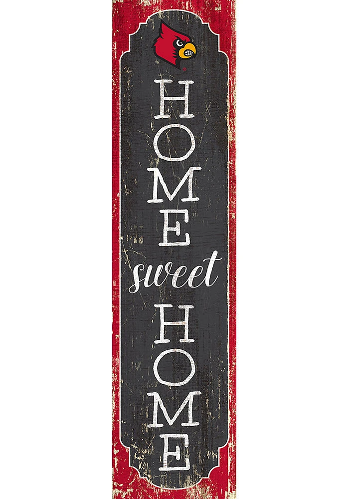 Louisville Cardinals 48 Inch Home Sweet Home Leaner Sign - Red