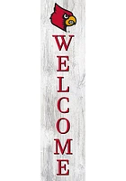 Louisville Cardinals 48 Inch Welcome Leaner Sign - Red