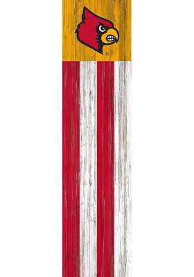 Louisville Cardinals 48 Inch Flag Leaner Sign - Red