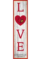 Louisville Cardinals 48 Inch Love Leaner Sign - Red