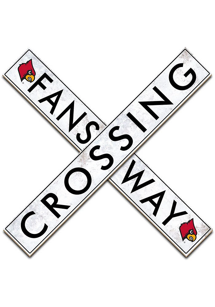 Louisville Cardinals 48 Inch Fans Way Crossing Wall Art
