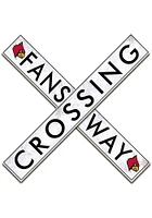 Louisville Cardinals 48 Inch Fans Way Crossing Wall Art