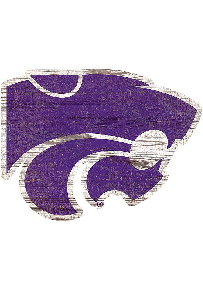 K-State Wildcats 8 In Dye Cut Logo Sign