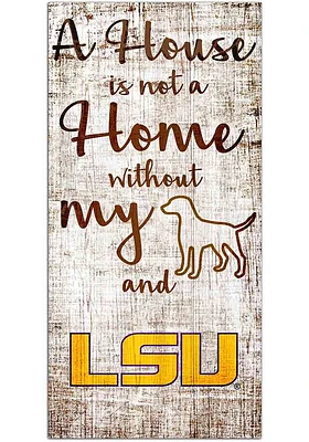 LSU Tigers A House is not a Home Sign - Purple
