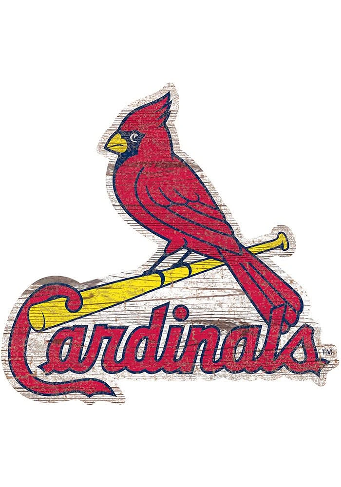 St Louis Cardinals 8 In Dye Cut Logo Sign - Red