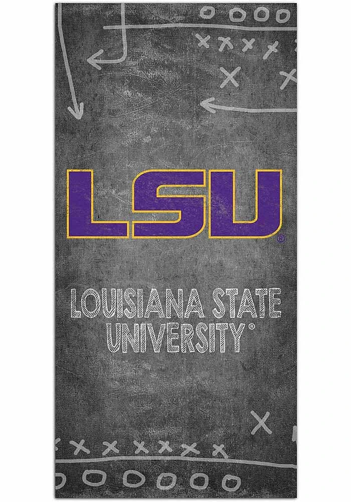 LSU Tigers Chalk Playbook Sign - Purple