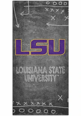 LSU Tigers Chalk Playbook Sign - Purple