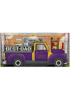 LSU Tigers Best Dad Truck Sign - Purple