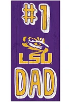 LSU Tigers Number One Dad Sign - Purple