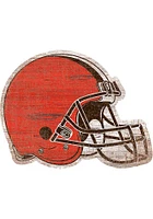Cleveland Browns 8 In Dye Cut Logo Sign - Brown