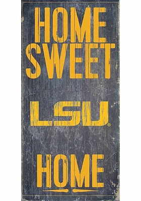 LSU Tigers Home Sweet Home Sign - Purple