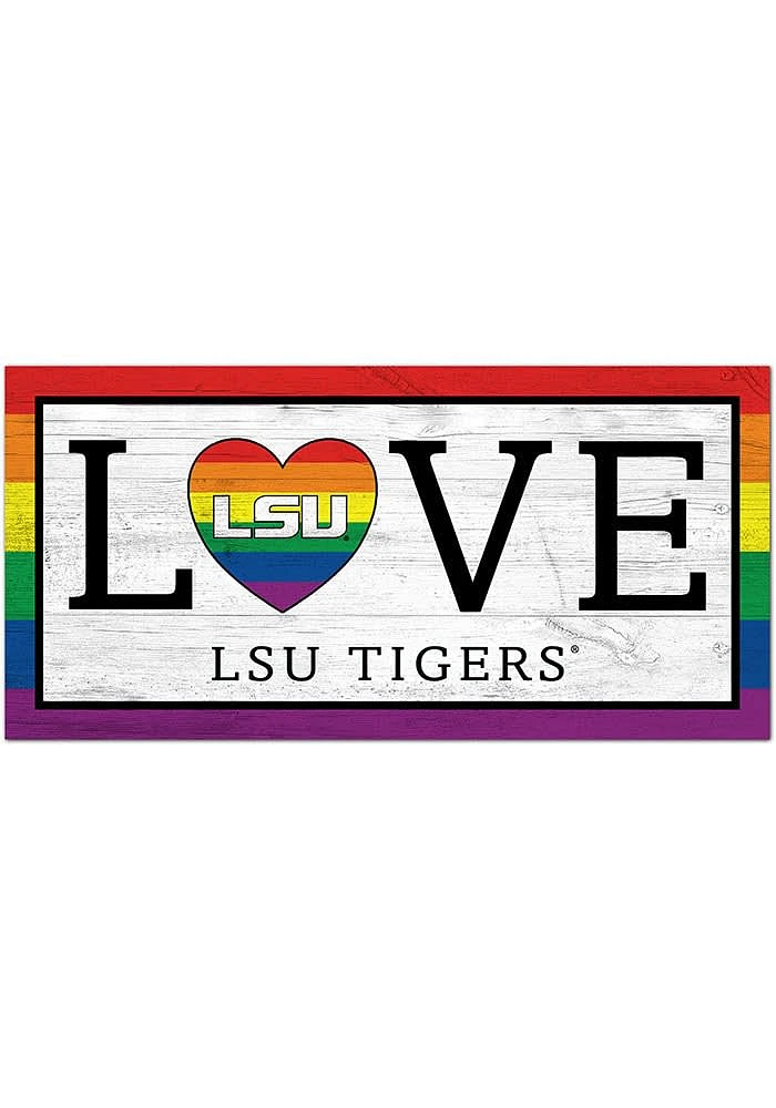 LSU Tigers LGBTQ Love Sign - Purple