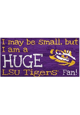 LSU Tigers Huge Fan Sign - Purple