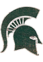 Michigan State Spartans 8 In Dye Cut Logo Sign - Green