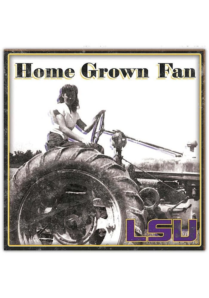 LSU Tigers Aluminum Can Sign - Purple