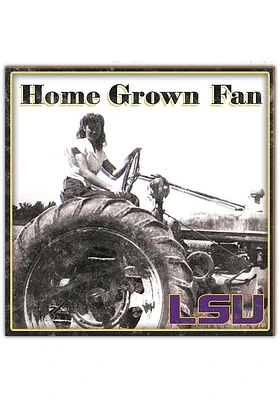 LSU Tigers Aluminum Can Sign - Purple