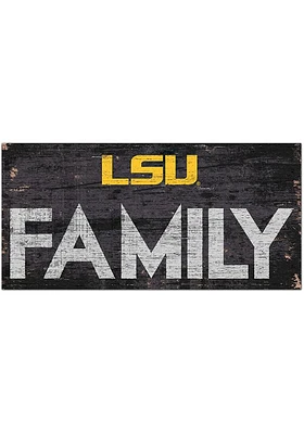 LSU Tigers Family 6x12 Sign - Purple