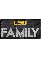 LSU Tigers Family 6x12 Sign - Purple