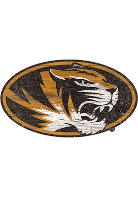 Missouri Tigers 8 In Dye Cut Logo Sign - Gold