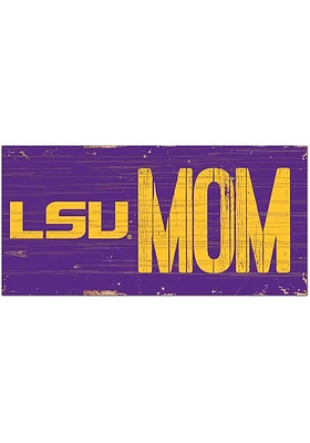 LSU Tigers MOM Sign - Purple