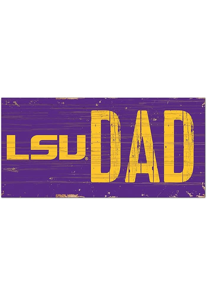 LSU Tigers DAD Sign - Purple