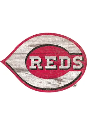 Cincinnati Reds 8 In Dye Cut Logo Sign